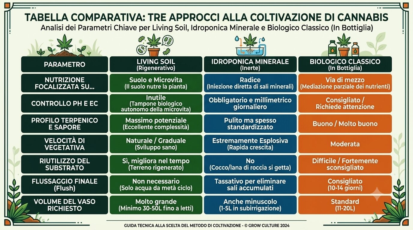 Tabella Comparativa Living Soil